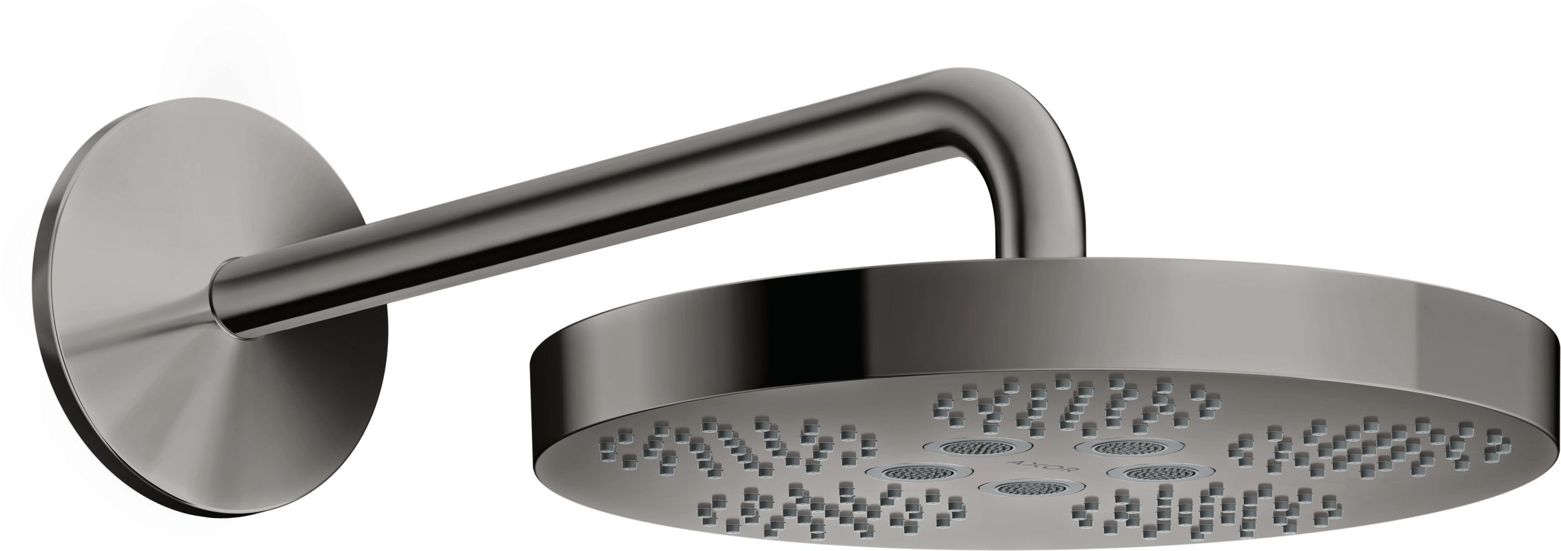 Hansgrohe Kopfbrause Axor One 280 1jet, mit Brausearm PBC, 184 x 282 x 531 x 531 mm, Farbe black chrome Bild 1