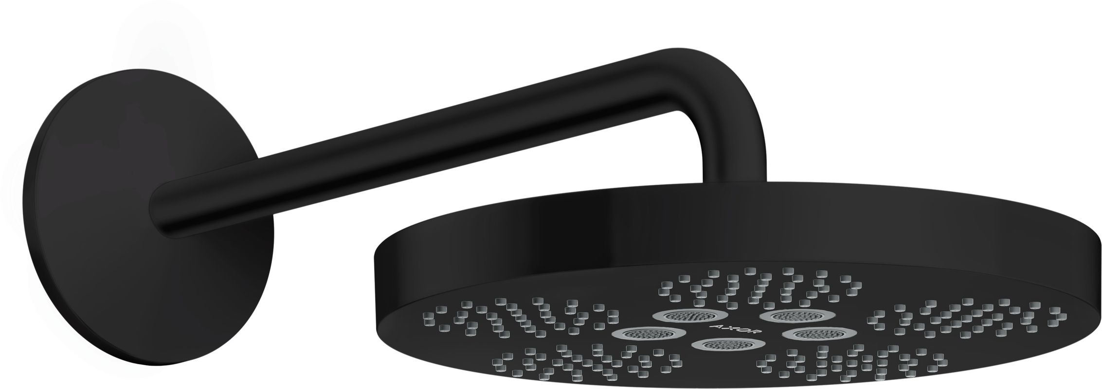 Hansgrohe Kopfbrause Axor One 280 1jet, mit Brausearm matt, 184 x 282 x 531 x 531 mm, Farbe schwarz Bild 1