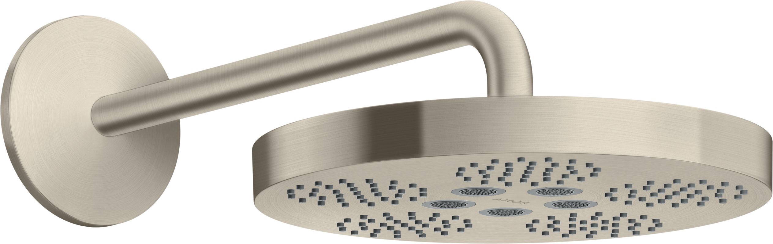 Hansgrohe Kopfbrause Axor One 280 1jet, mit Brausearm BN, 184 x 282 x 531 x 531 mm, Farbe nickel Bild 1
