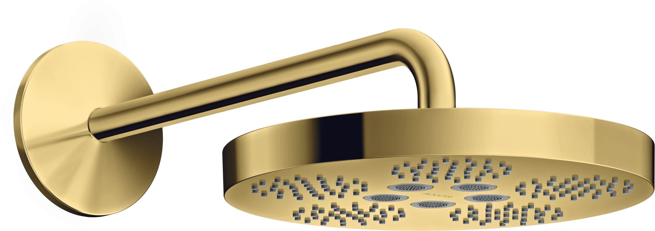 Hansgrohe Kopfbrause Axor One 280 1jet, mit Brausearm PGO, 184 x 282 x 531 x 531 mm, Farbe gold Bild 1