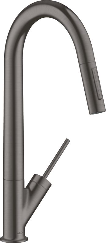 Hansgrohe Spültischmischer Axor Starck BBC, mit Ausziehbrause, Farbe black chrome Bild 1