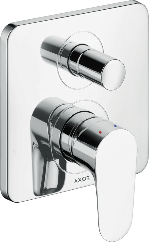 Hansgrohe Farbset Citterio M, für UP-Badebatterie, mit Sicherungskombination, 170 x 170 mm, Farbe chrom Bild 1