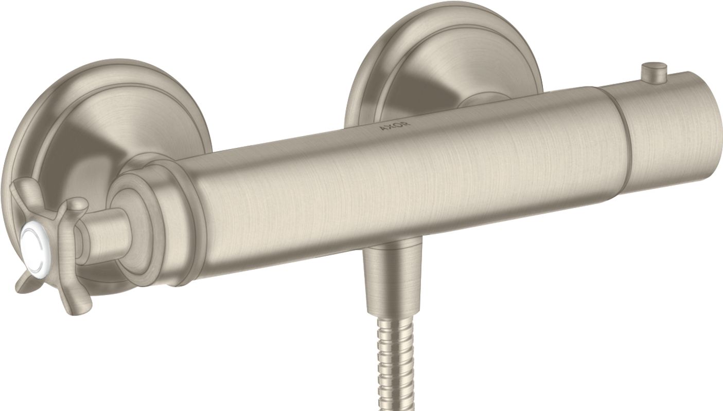 Hansgrohe Thermostatmischer Aufputz Axor Montreux brushed, für Brause, Farbe nickel Bild 1