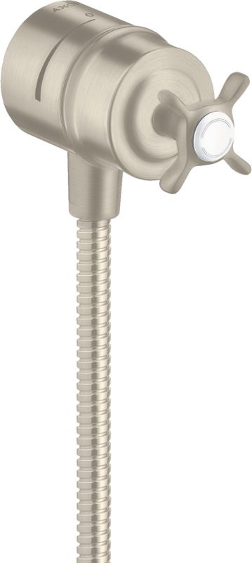 Hansgrohe Wandabsperrventil Axor Montreux Fixfit Stop mit Kreuzgriff brushed, Farbe nickel Bild 1