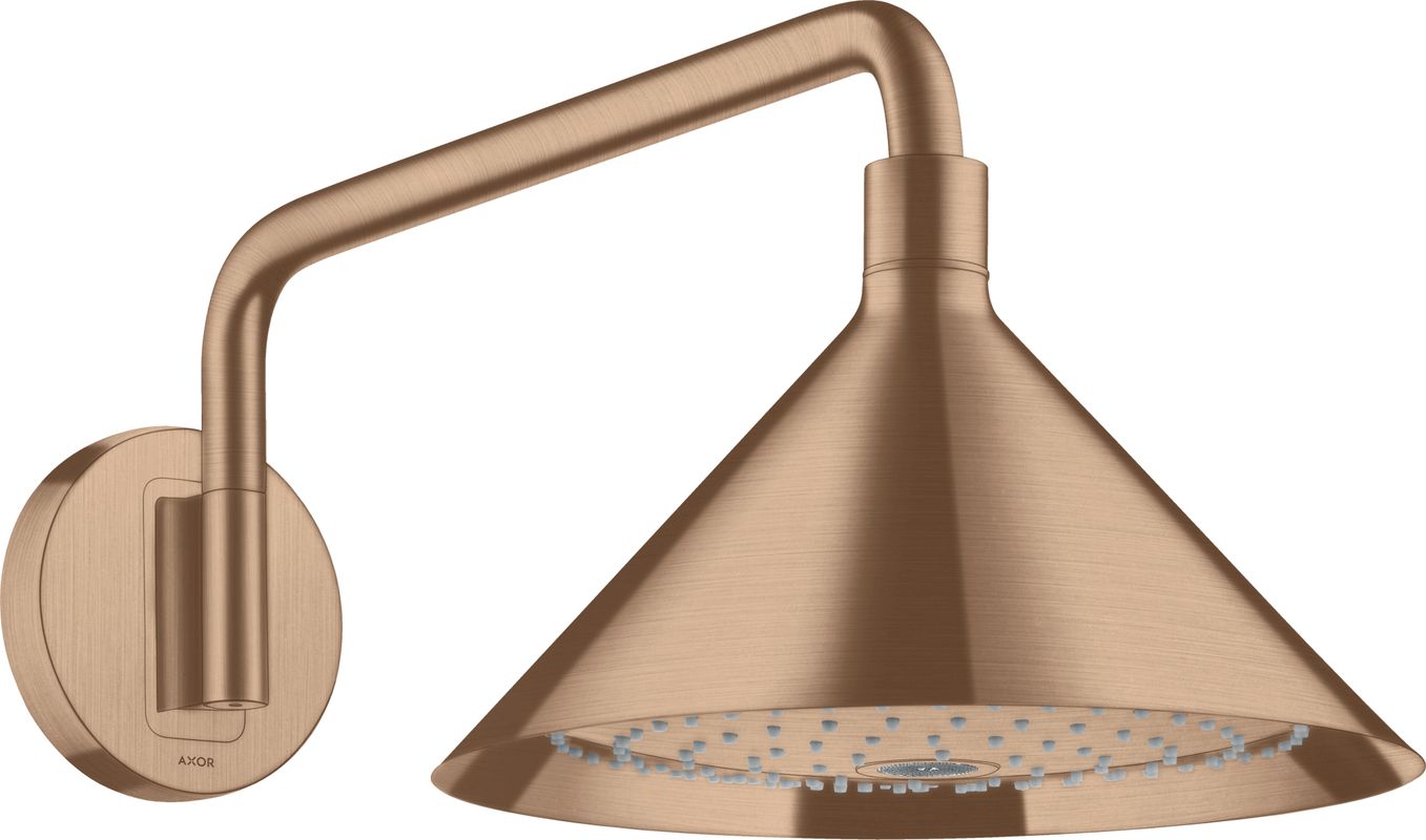 Hansgrohe Kopfbrause Axor Front mit Brausearm BRG, 233 x 279 x 594 x 594 mm, Farbe red gold Bild 1