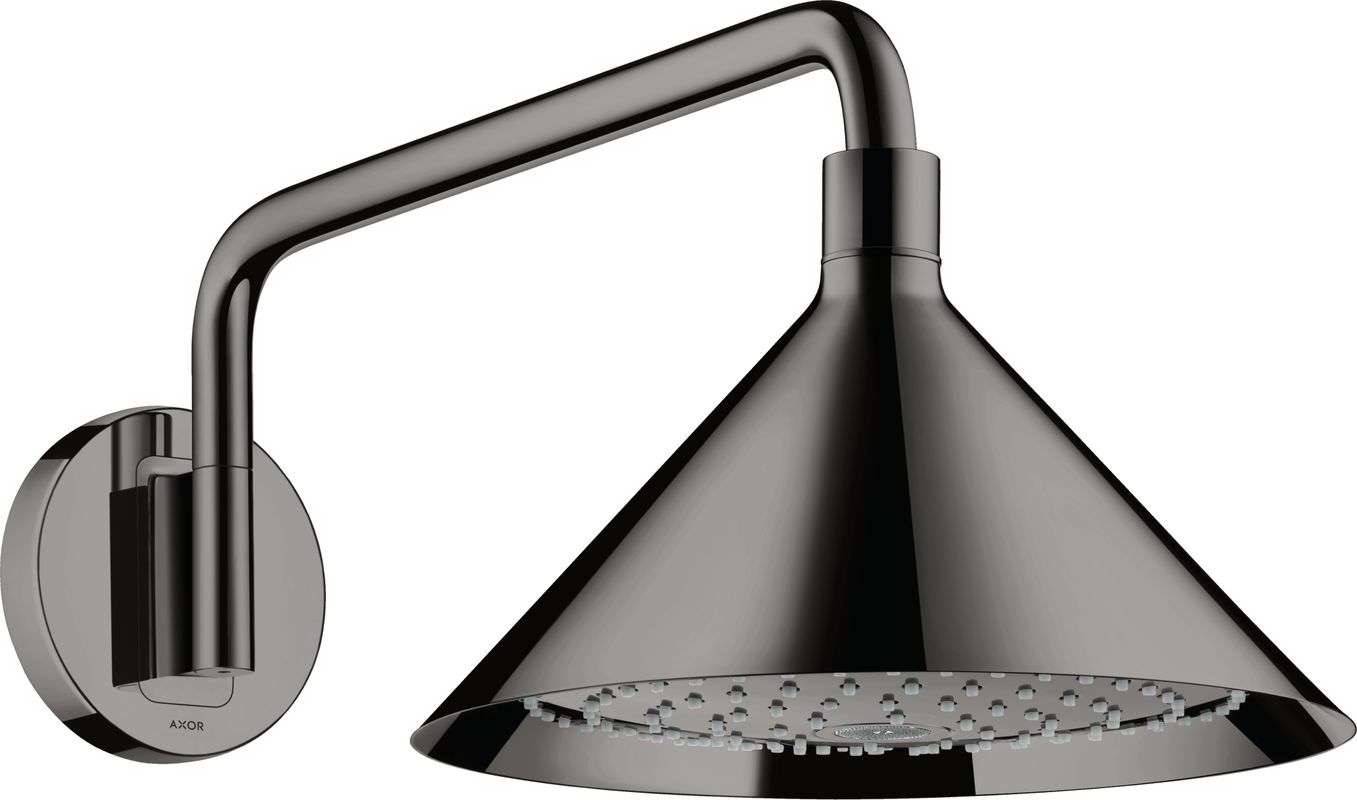 Hansgrohe Kopfbrause Axor Front mit Brausearm PBC, 233 x 279 x 594 x 594 mm, Farbe black chrome Bild 1