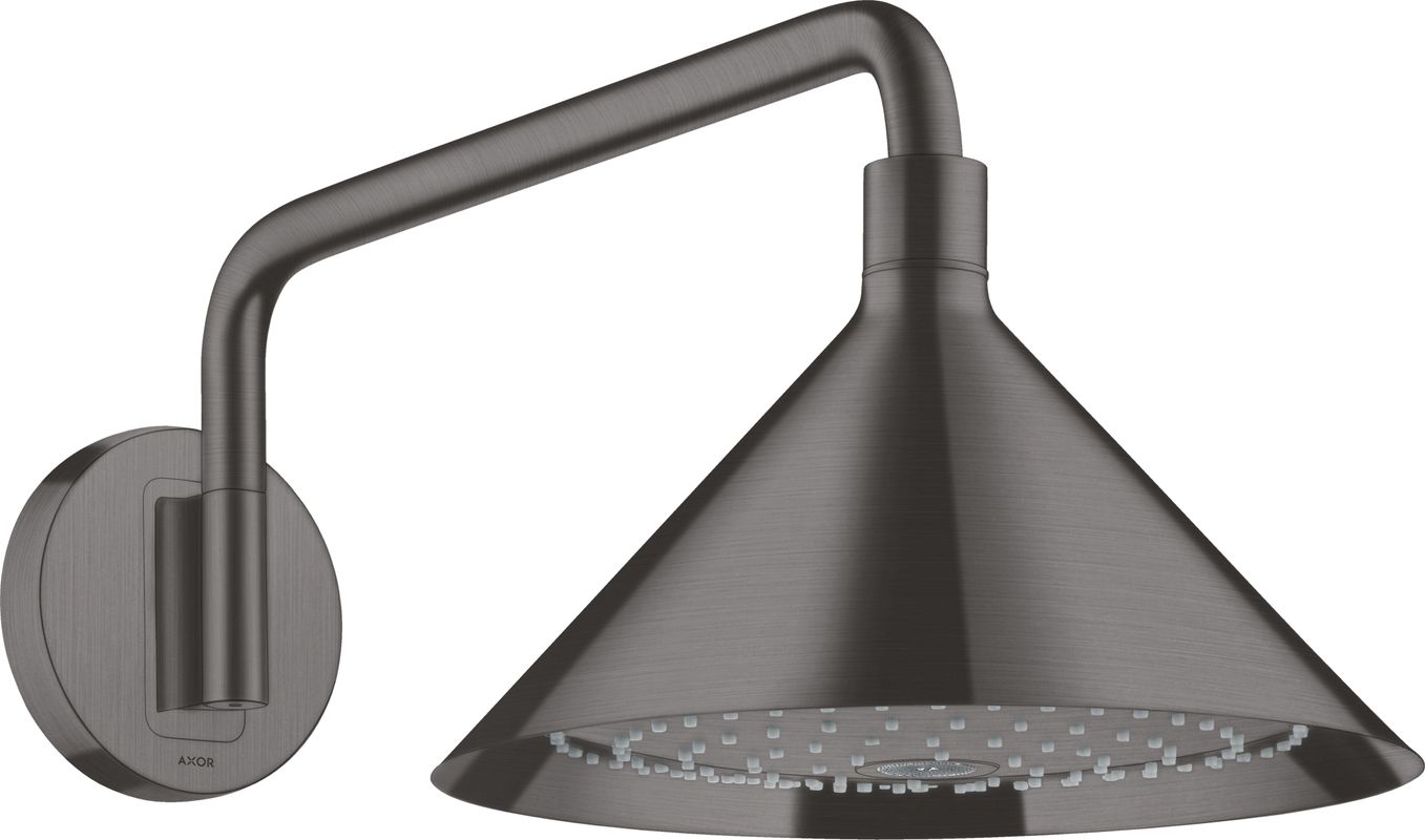 Hansgrohe Kopfbrause Axor Front mit Brausearm BBC, 233 x 279 x 594 x 594 mm, Farbe black chrome Bild 1