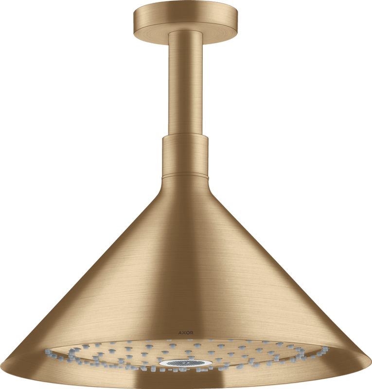 Hansgrohe Kopfbrause Axor Front, mit Deckenanschluss BBR, 280 x 279 x 279 mm, Farbe bronze Bild 1