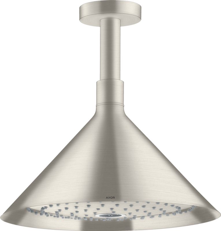 Hansgrohe Kopfbrause Axor Front, mit Deckenanschluss BSO, 280 x 279 x 279 mm, Farbe silber Bild 1