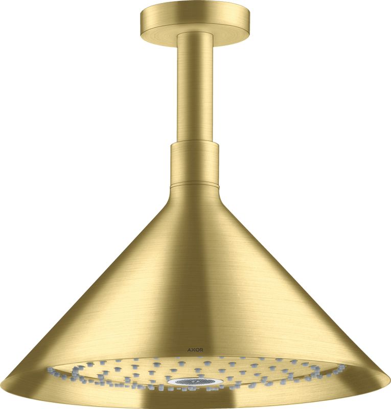 Hansgrohe Kopfbrause Axor Front, mit Deckenanschluss BB, 280 x 279 x 279 mm, Farbe brass Bild 1