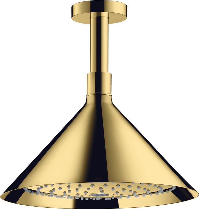 Hansgrohe Kopfbrause Axor Front, mit Deckenanschluss PGO, 280 x 279 x 279 mm, Farbe gold Bild 1