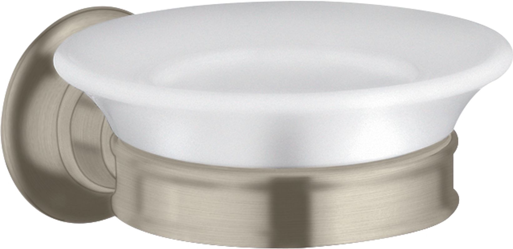 Hansgrohe Seifenschale Axor Montreux brushed, mit Halter, 54 x 107 x 131 mm, Farbe nickel Bild 1