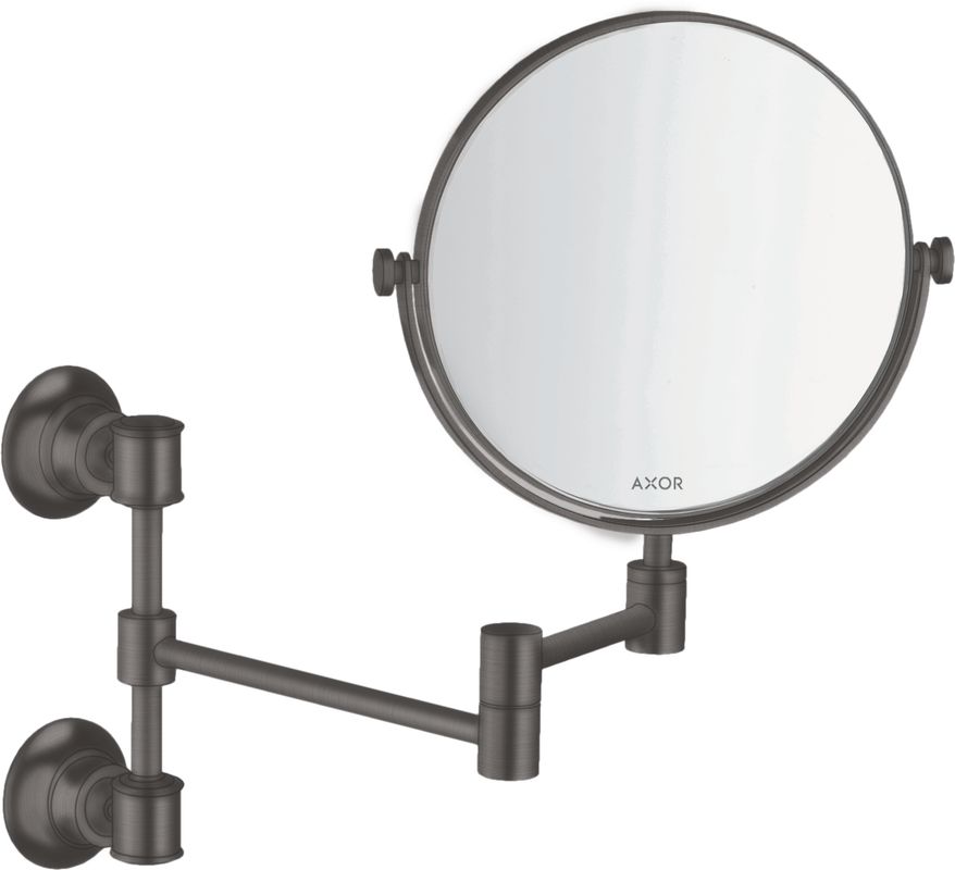 Hansgrohe Rasierspiegel Axor Montreux ausziehbar BBC, 314 x 213 mm, Farbe black chrome Bild 1