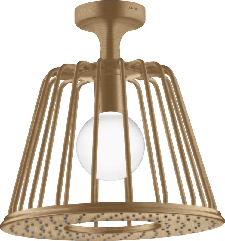 Hansgrohe Kopfbrause Axor Nendo BBR, mit Deckenanschluss, 265 x 275 x 275 mm, Farbe bronze Bild 1