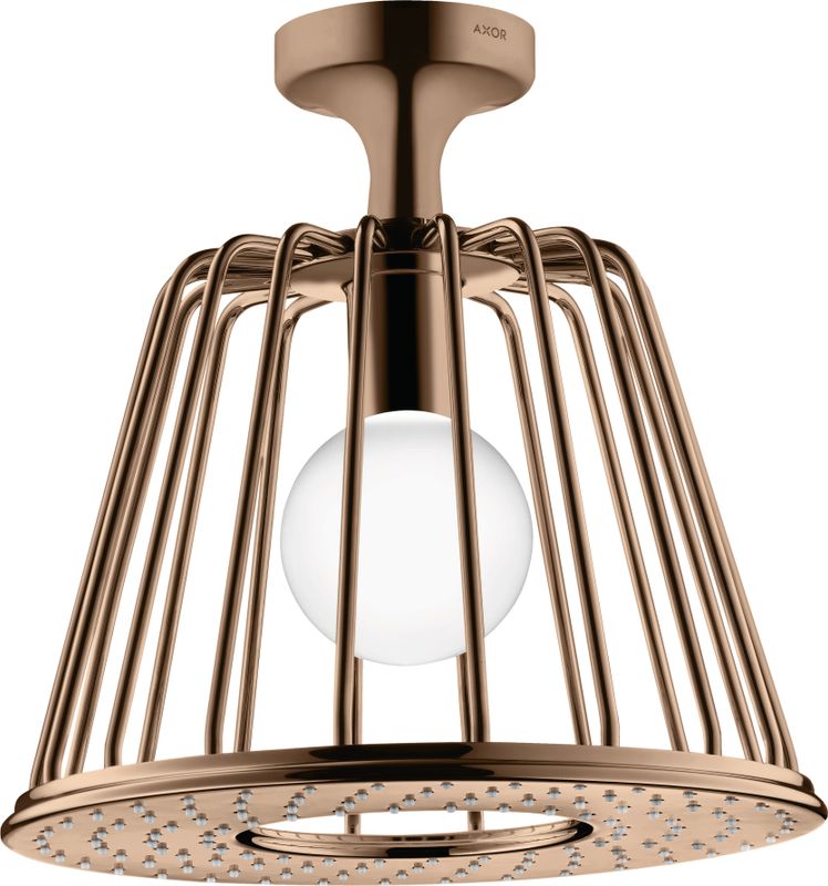 Hansgrohe Kopfbrause Axor Nendo PRG, mit Deckenanschluss, 265 x 275 x 275 mm, Farbe red gold Bild 1