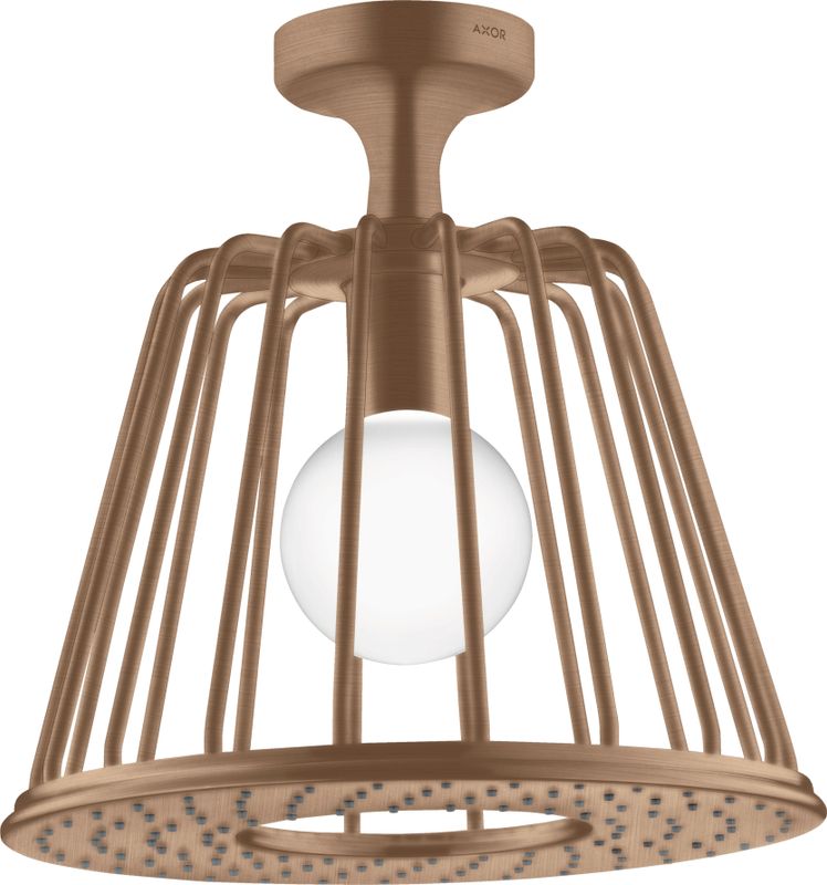Hansgrohe Kopfbrause Axor Nendo BRG, mit Deckenanschluss, 265 x 275 x 275 mm, Farbe red gold Bild 1