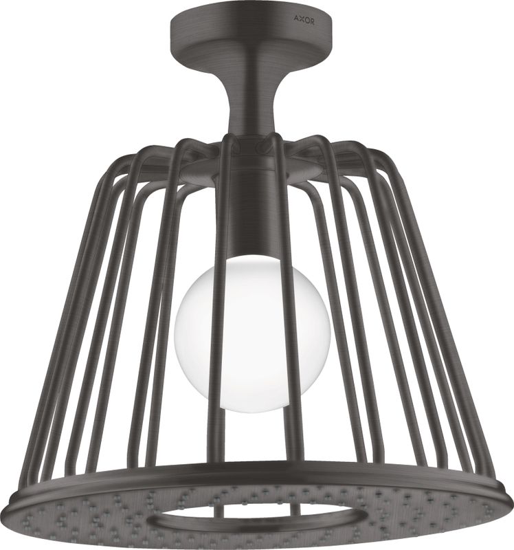 Hansgrohe Kopfbrause Axor Nendo BBC, mit Deckenanschluss, 265 x 275 x 275 mm, Farbe black chrome Bild 1