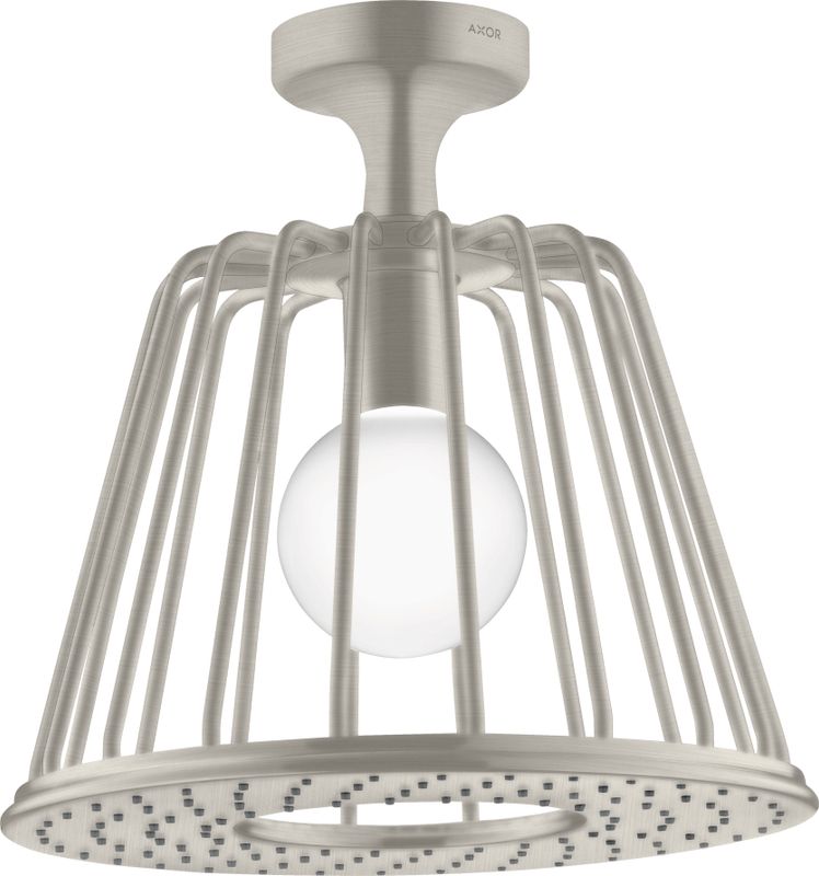 Hansgrohe Kopfbrause Axor Nendo BSO, mit Deckenanschluss, 265 x 275 x 275 mm, Farbe silber Bild 1