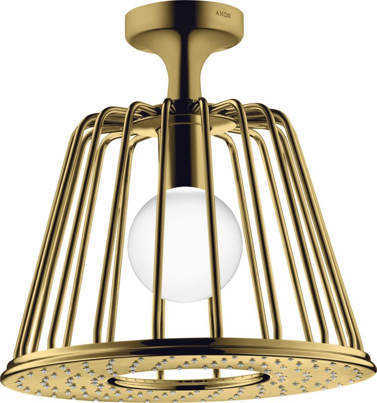 Hansgrohe Kopfbrause Axor Nendo PGO, mit Deckenanschluss, 265 x 275 x 275 mm, Farbe gold Bild 1