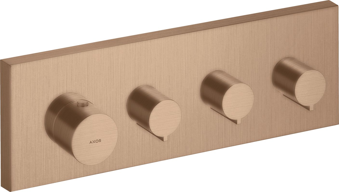 Hansgrohe Thermostatmodul Axor Starck Fertigset BRG, Farbe red gold Bild 1