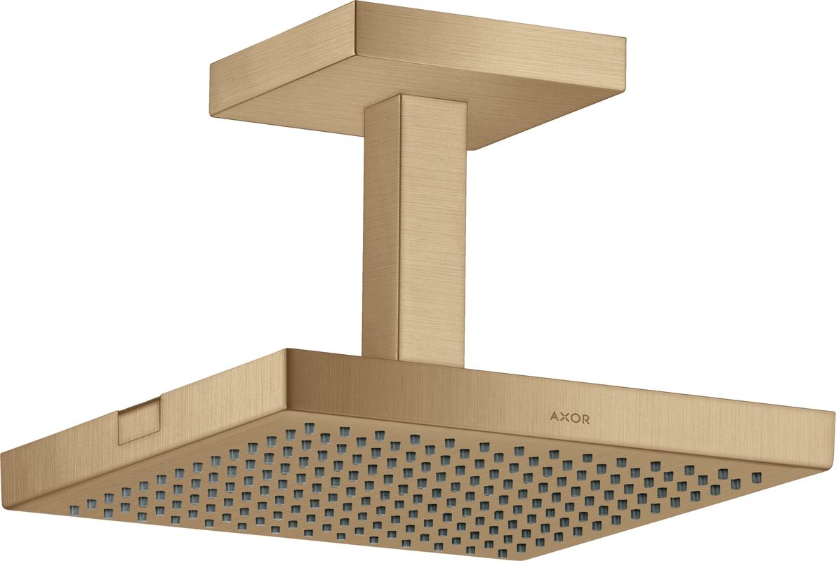 Hansgrohe Kopfbrause Axor Starck 240 x 240 mm BBR, mit Deckenanschlussstück, 152 x 240 x 240 mm, Farbe bronze Bild 1