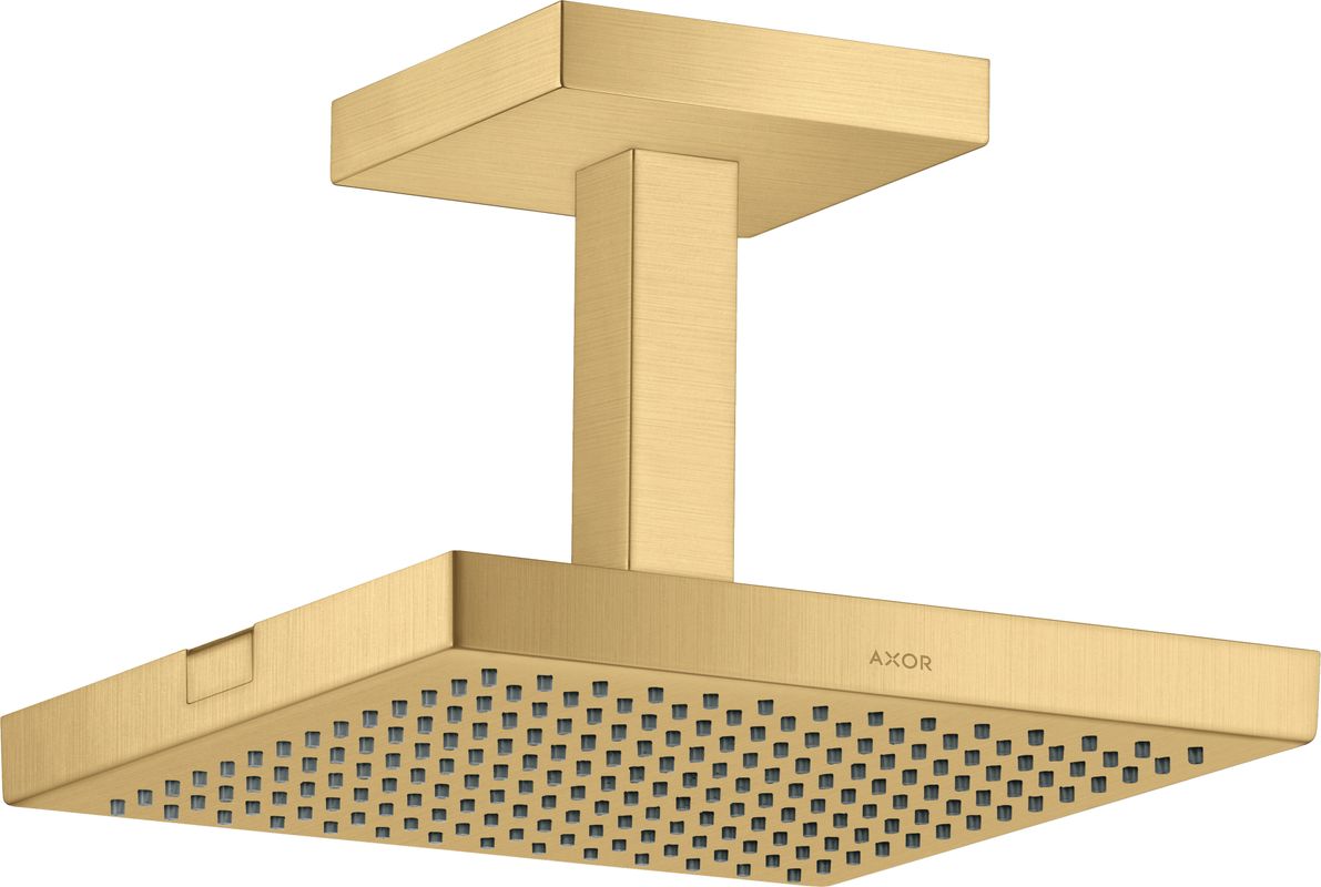 Hansgrohe Kopfbrause Axor Starck 240 x 240 mm BGO, mit Deckenanschlussstück, 152 x 240 x 240 mm, Farbe gold Bild 1