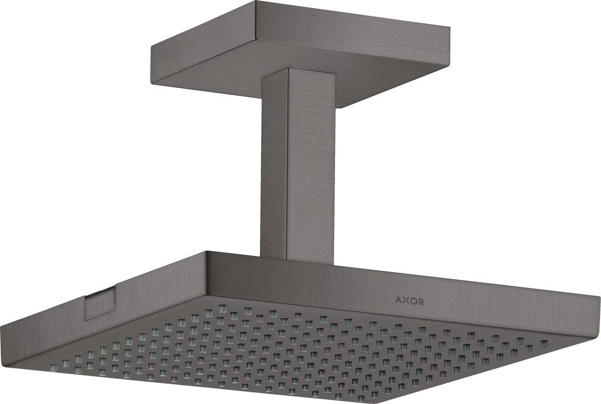 Hansgrohe Kopfbrause Axor Starck 240 x 240 mm BBC, mit Deckenanschlussstück, 152 x 240 x 240 mm, Farbe black chrome Bild 1