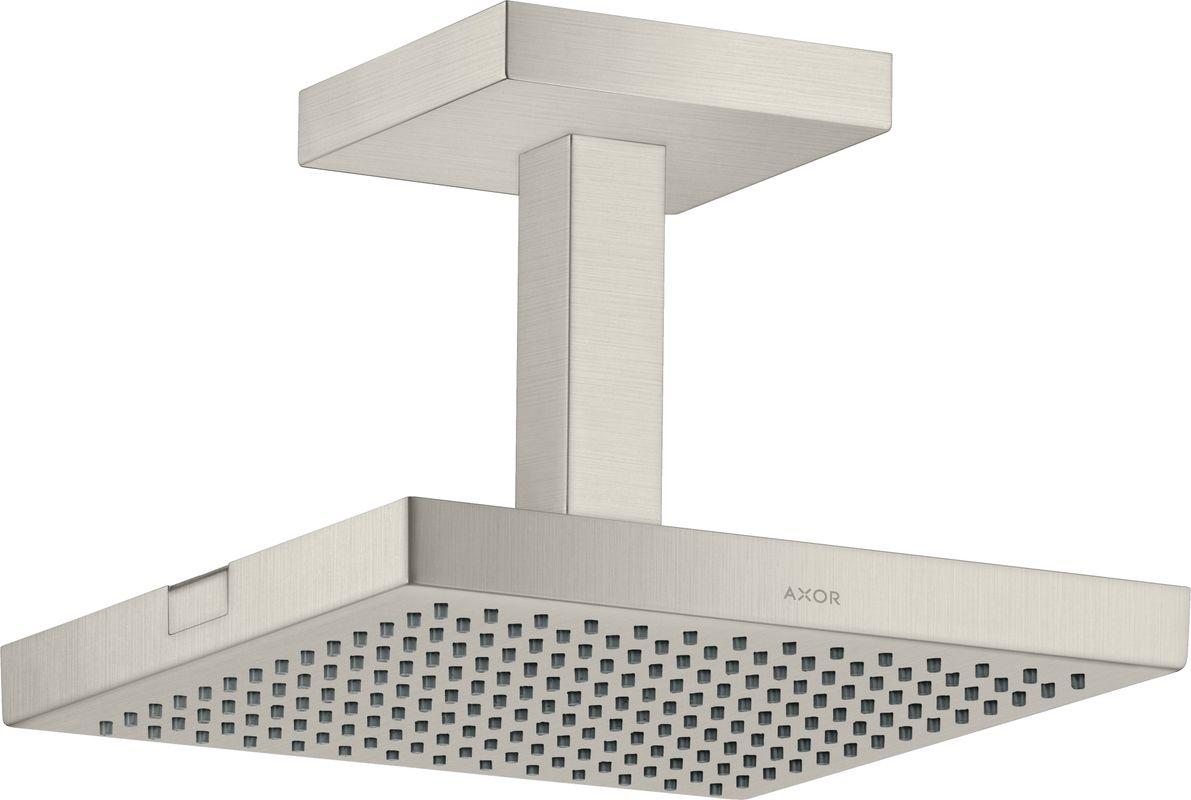 Hansgrohe Kopfbrause Axor Starck 240 x 240 mm BSO, mit Deckenanschlussstück, 152 x 240 x 240 mm, Farbe silber Bild 1