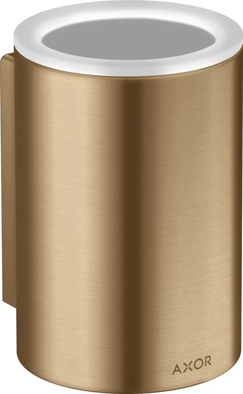 Hansgrohe Zahnputzbecher Axor Universal Circular BBR, 114 x 76 x 84 mm, Farbe bronze Bild 1