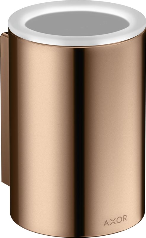 Hansgrohe Zahnputzbecher Axor Universal Circular PRG, 114 x 76 x 84 mm, Farbe red gold Bild 1