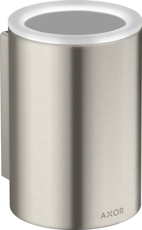 Hansgrohe Zahnputzbecher Axor Universal Circular BSO, 114 x 76 x 84 mm, Farbe Edelstahl Bild 1