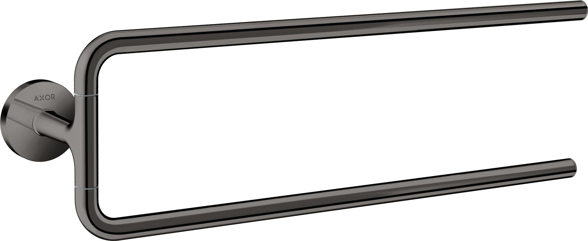 Hansgrohe Handtuchhalter zweiarmig Axor Universal Circular PBC, 138 x 490 x 490 mm, Farbe schwarz Bild 1