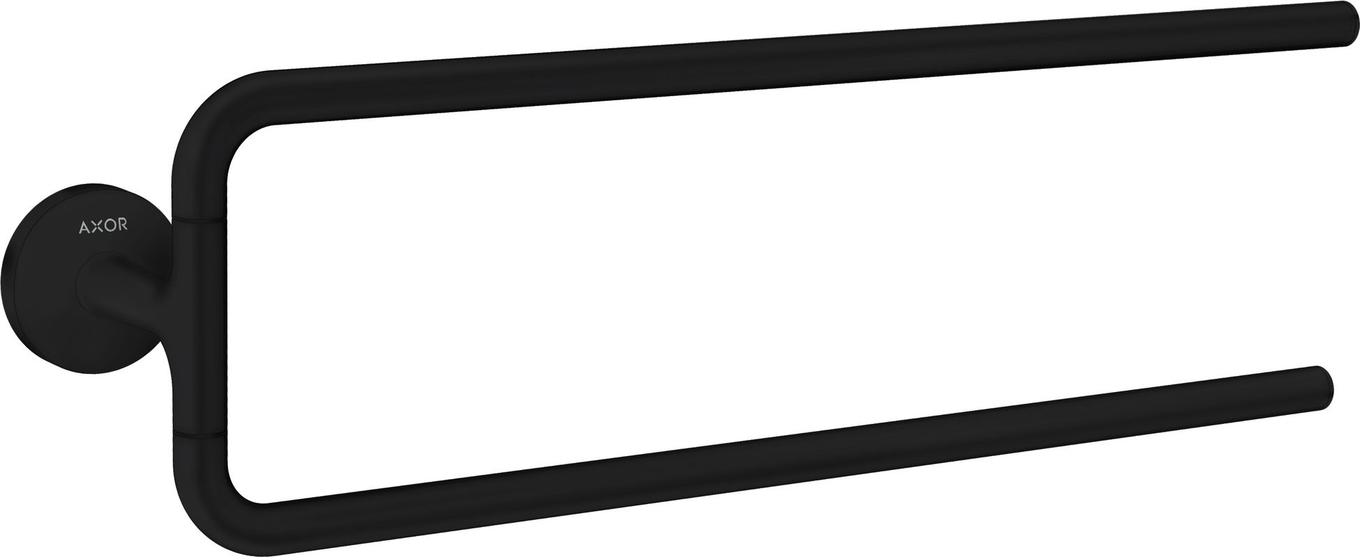 Hansgrohe Handtuchhalter zweiarmig Axor Universal Circular matt, 138 x 490 x 490 mm, Farbe schwarz Bild 1