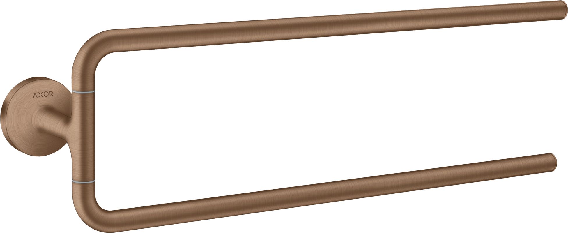 Hansgrohe Handtuchhalter zweiarmig Axor Universal Circular BRG, 138 x 490 x 490 mm, Farbe gold Bild 1