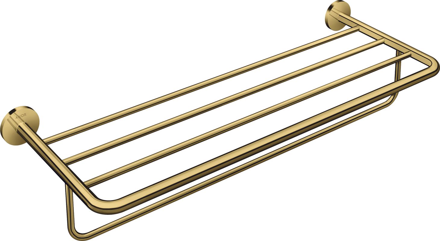 Hansgrohe Handtuchablage, mit Handtuchhalter Axor Universal Circular PGO, 104 x 250 x 250 mm, Farbe gold Bild 1