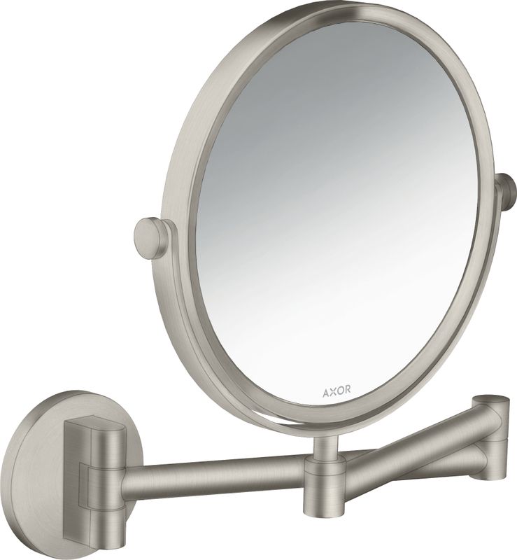 Hansgrohe Rasierspiegel Axor Universal Circular BSO, 257 x 223 mm, Farbe Edelstahl-Optik (silber) Bild 1