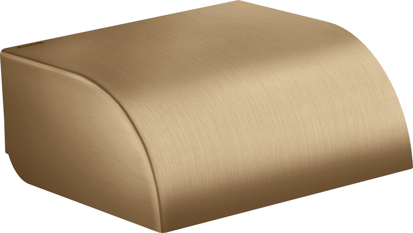 Hansgrohe Toilettenpapierhalter, mit Deckel Axor Universal Circular BBR, 64 x 142 x 142 mm, Farbe bronze Bild 1