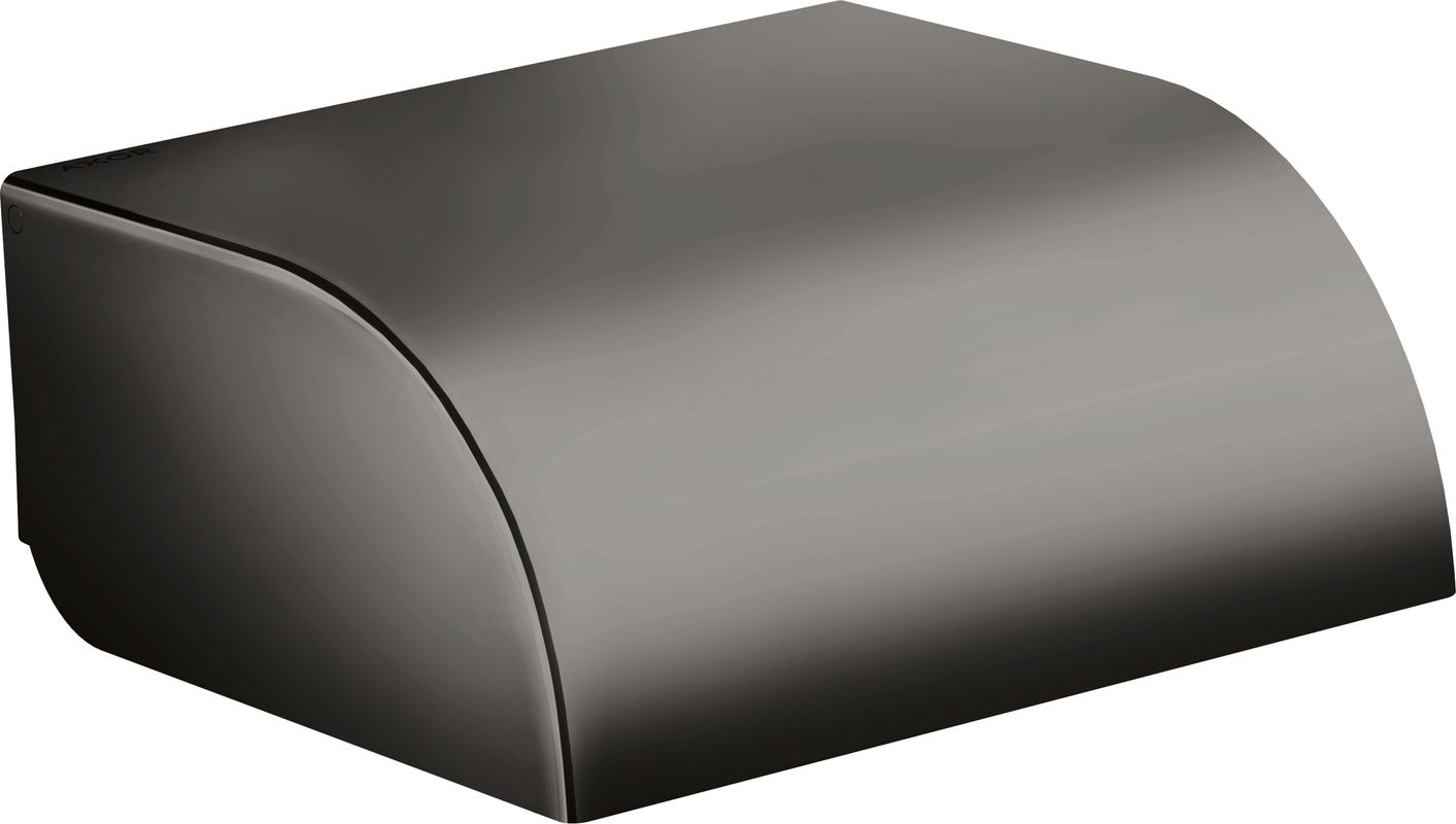 Hansgrohe Toilettenpapierhalter, mit Deckel Axor Universal Circular PBC, 64 x 142 x 142 mm, Farbe black chrome Bild 1