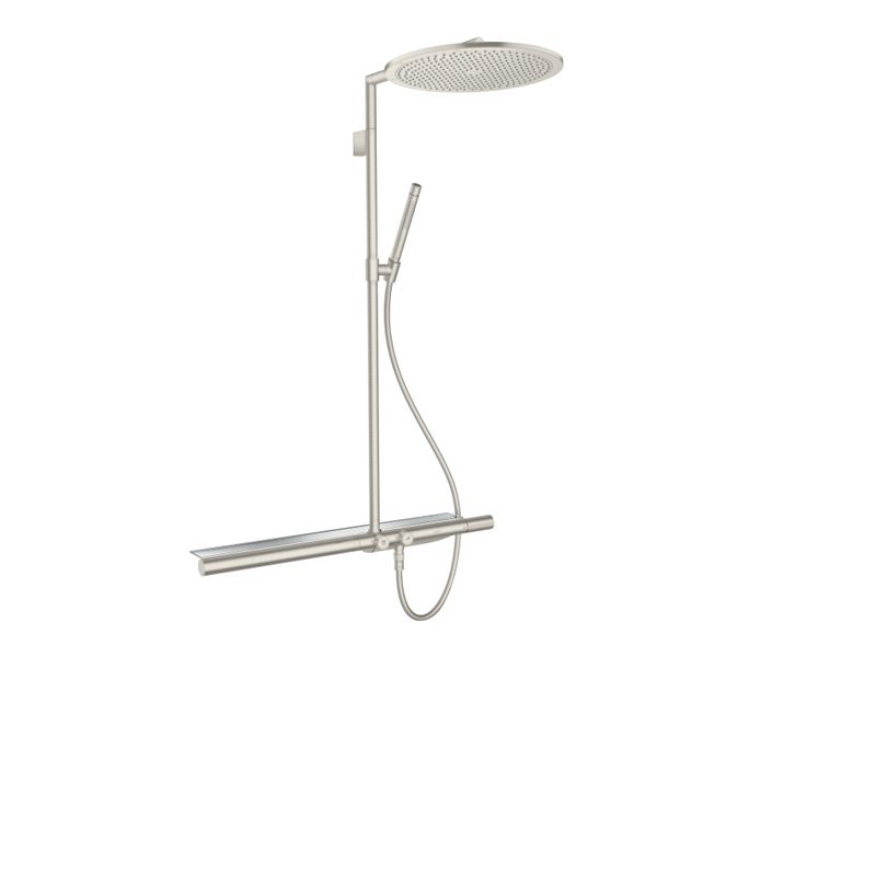 Hansgrohe Showerpipe 800 Axor BSO, 1314 x 800 x 639 mm, Farbe Edelstahl-Optik (silber) Bild 1