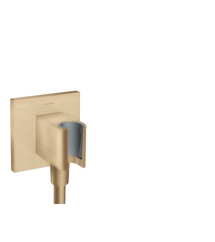 Hansgrohe Schlauchanschluss Fixfit Porter Square Axor mit RückflussverhindererBBR, DN 15, Farbe bronze Bild 1