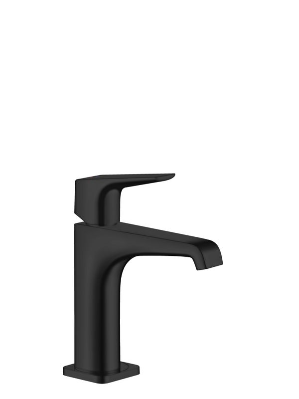 Hansgrohe Waschtischmischer 130 Axor Citterio E, ohne Zugstange Hebelgriff matt, Farbe schwarz Bild 1