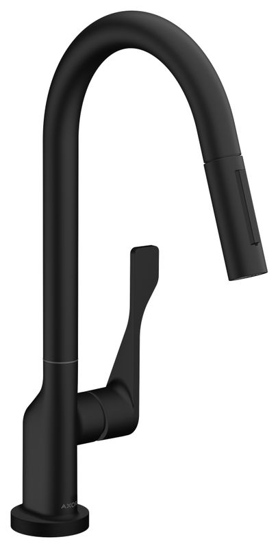 Hansgrohe Spültischmischer Axor Citterio MSW Eco, mit Ausziehbrause, Farbe schwarz Bild 1