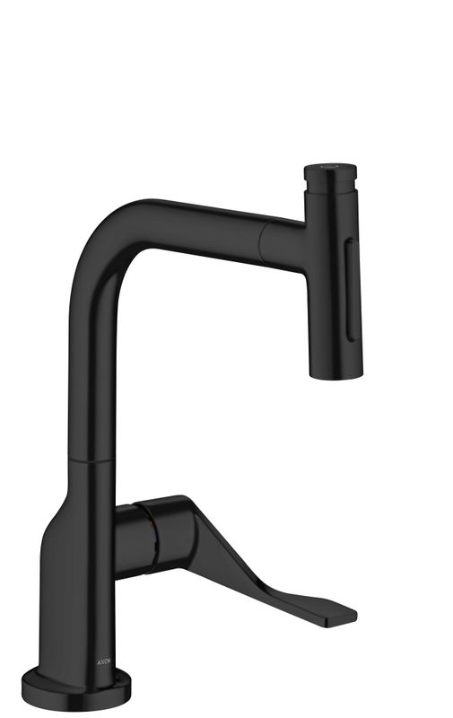 Hansgrohe Spültischmischer 230 Select 2jet Axor Citterio Ausziehbrause sBox MSW, Farbe schwarz Bild 1