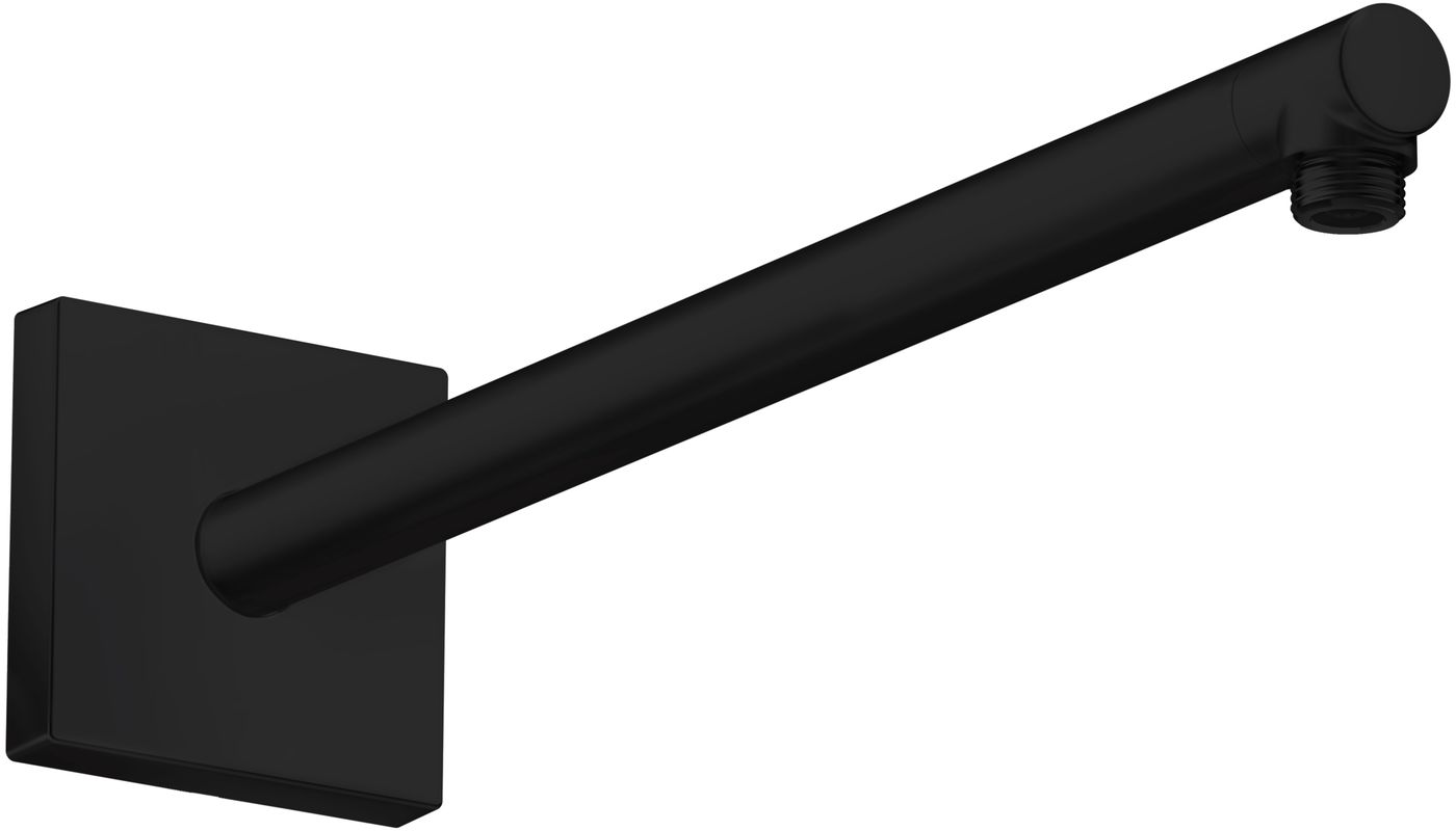 Hansgrohe Brausearm DN 15 eckig Axor matt, 390 mm, Farbe schwarz Bild 1