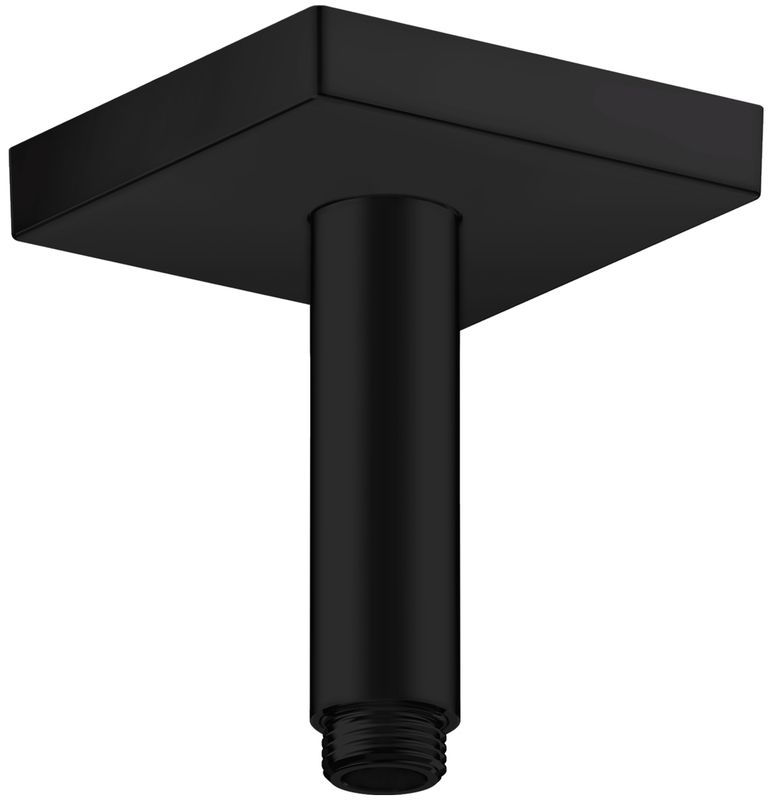 Hansgrohe Decken-Anschlussstück Axor DN 15 100 mm eckig matt, 92 mm, Farbe schwarz Bild 1