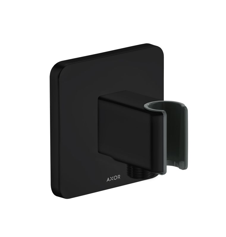 Hansgrohe Schlauchanschluss und Brausenhalter Axor Urquiola matt, Farbe schwarz Bild 1
