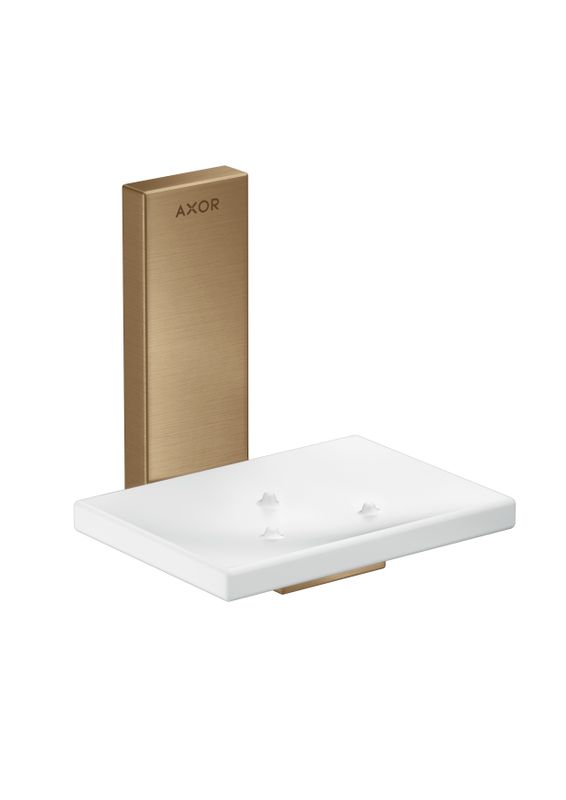 Hansgrohe Seifenschale Axor Universal Rectangular BBR, 110 x 110 x 107 mm, Farbe bronze Bild 1