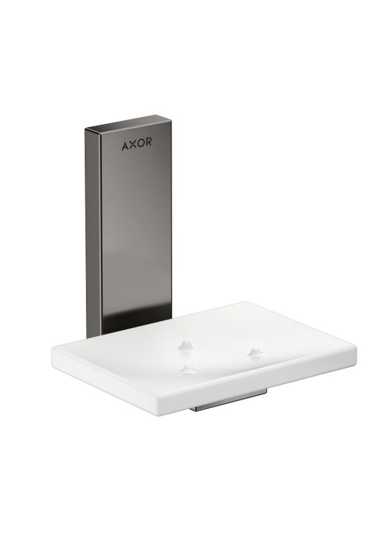 Hansgrohe Seifenschale Axor Universal Rectangular PBC, 110 x 110 x 107 mm, Farbe black chrome Bild 1