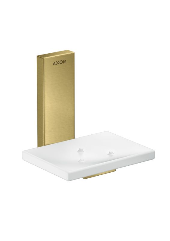 Hansgrohe Seifenschale Axor Universal Rectangular BB, 110 x 110 x 107 mm, Farbe Messing Bild 1