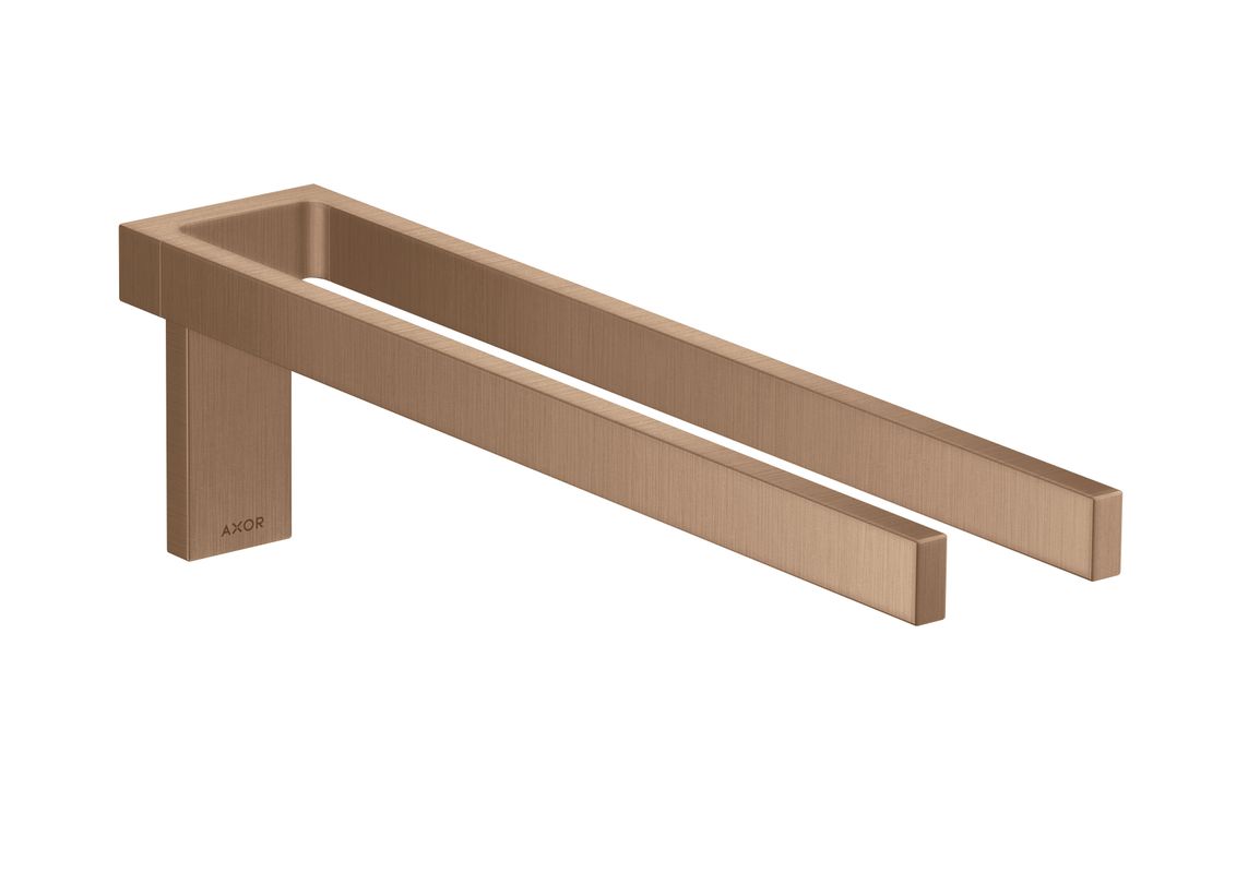 Hansgrohe Handtuchhalter zweiarmig Axor Universal Rectangular BRG, 111 x 381 x 381 mm, Farbe gold Bild 1